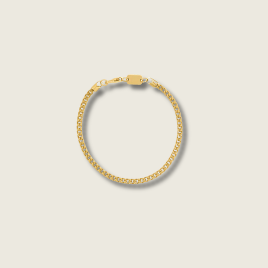3mm Gold Wheat Bracelet