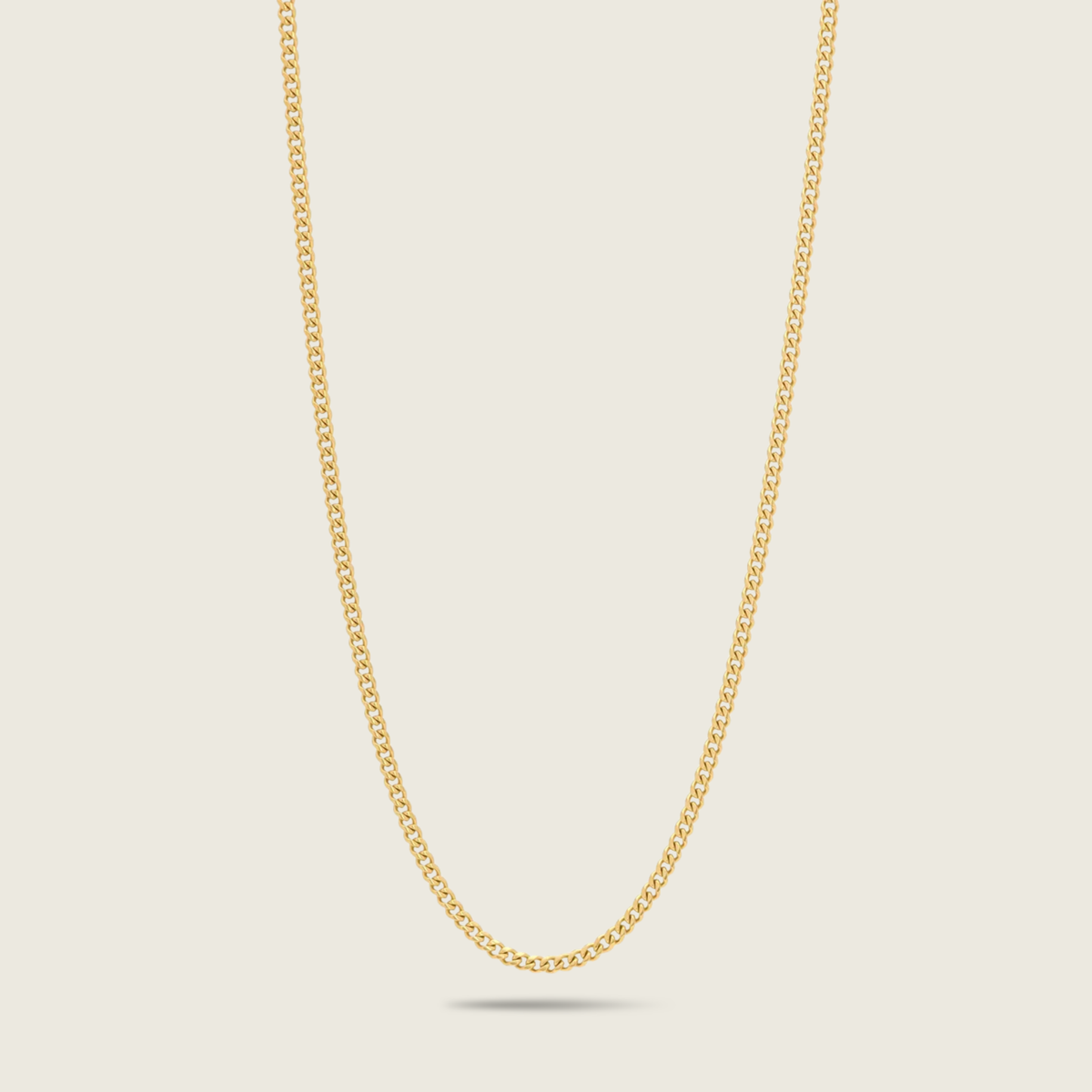 3mm Gold Miami Cuban Chain