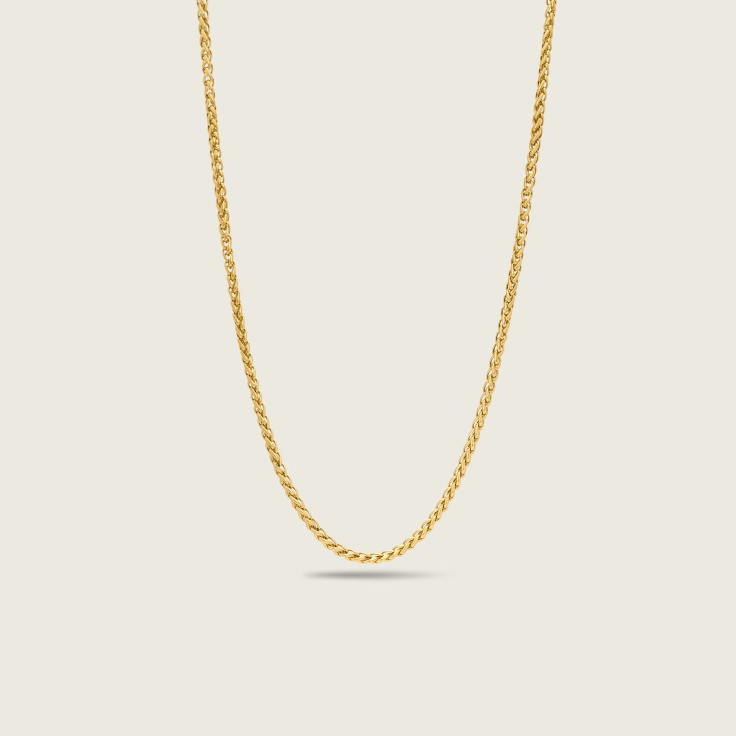 5mm Gold Wheat Chain