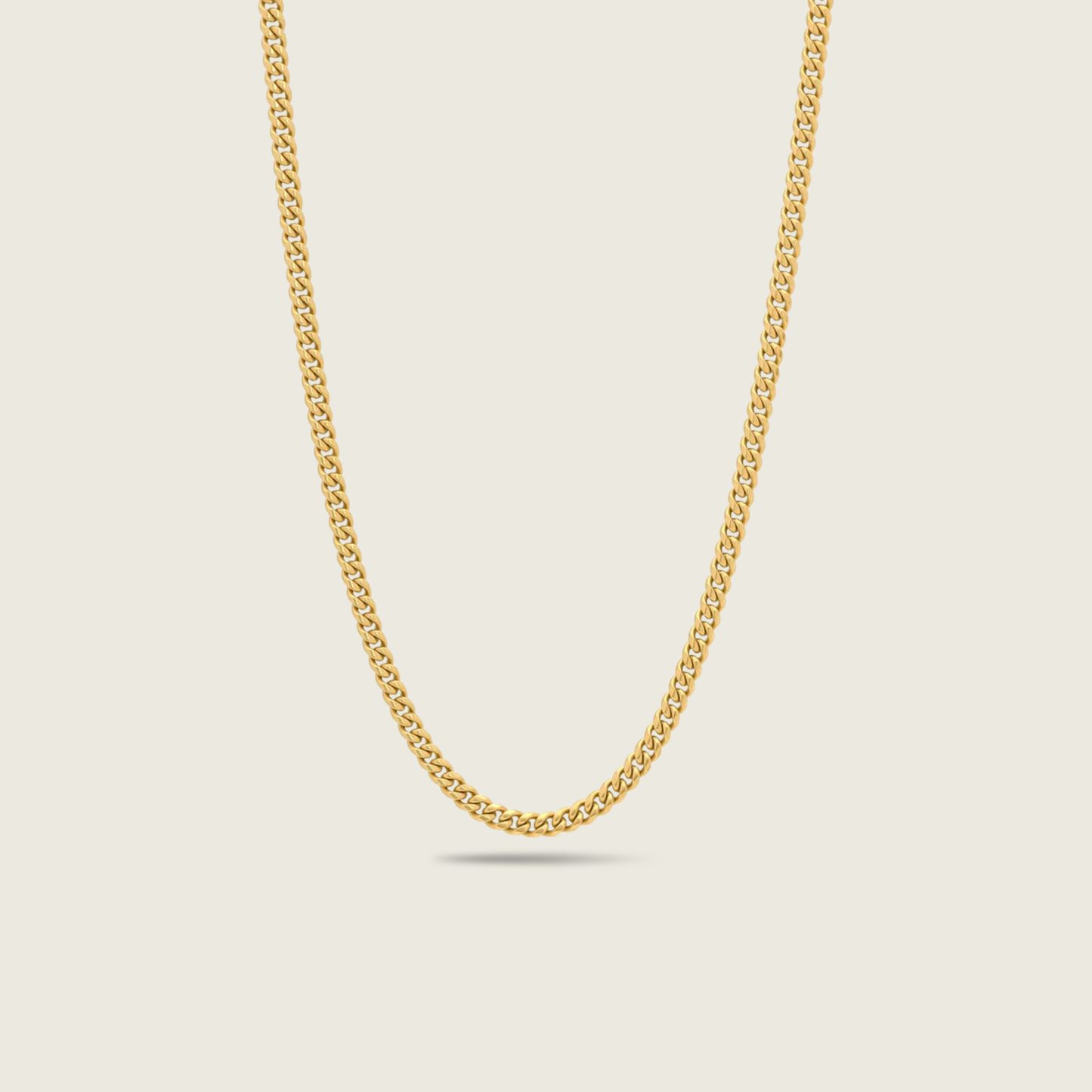 8mm Gold Miami Cuban Chain
