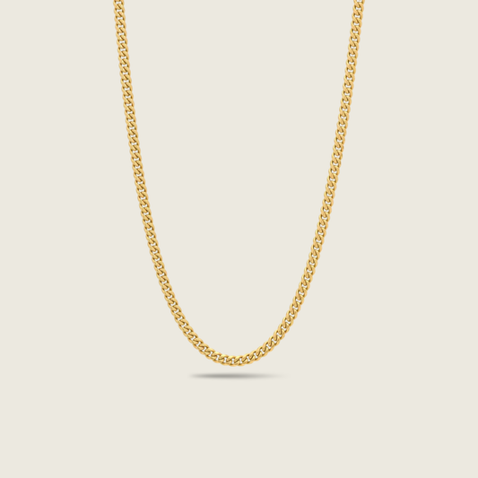 3mm Gold Miami Cuban Chain