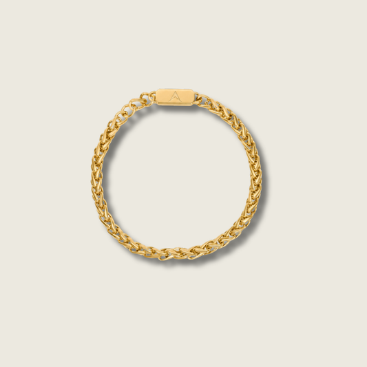 5mm Gold Wheat Bracelet