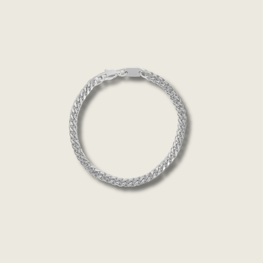5mm Silver Franco Bracelet