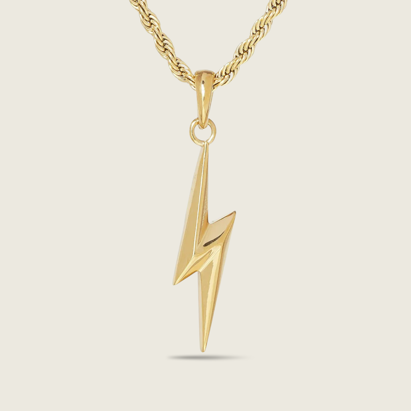 Gold Lightning Bolt Necklace