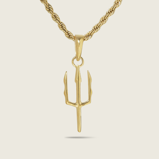 Silver Trident Necklace