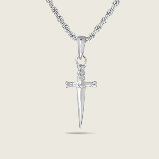 Silver Dagger Necklace