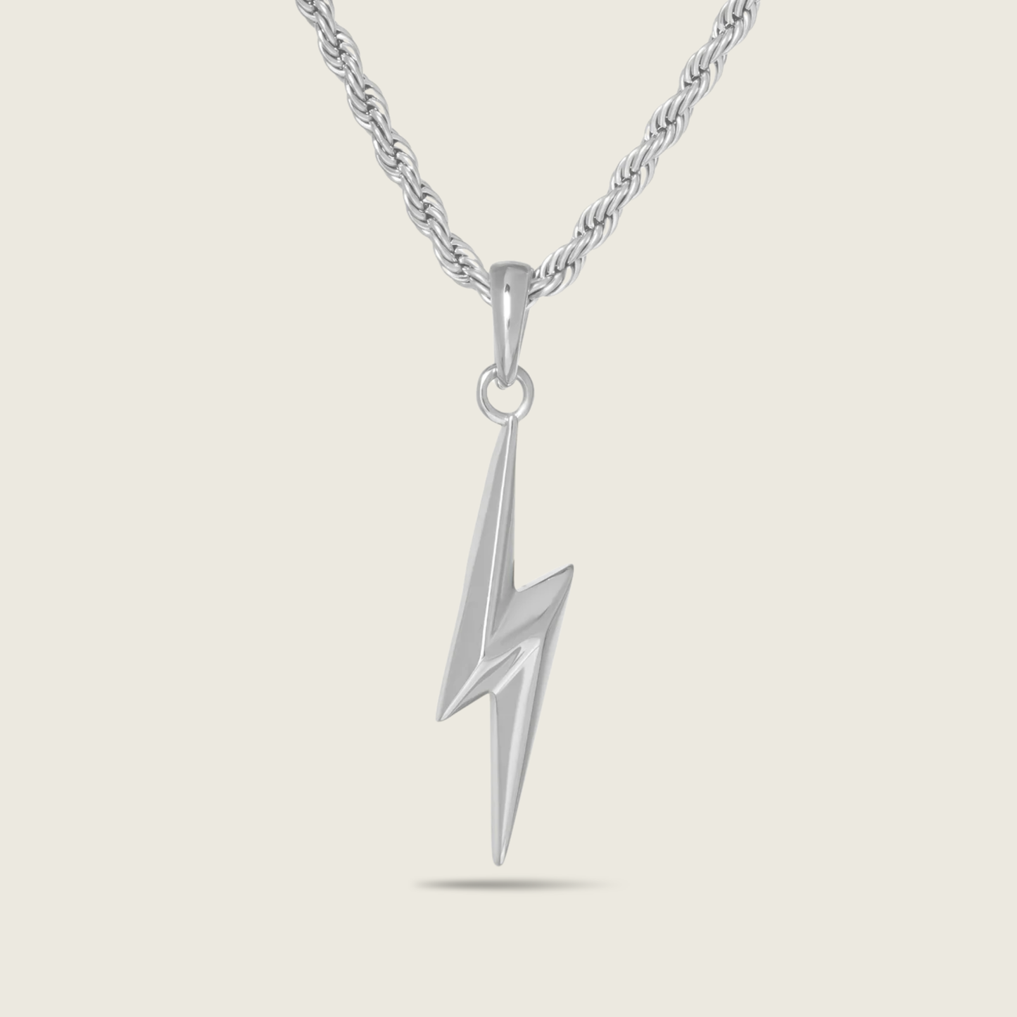 Silver Lightning Bolt Necklace