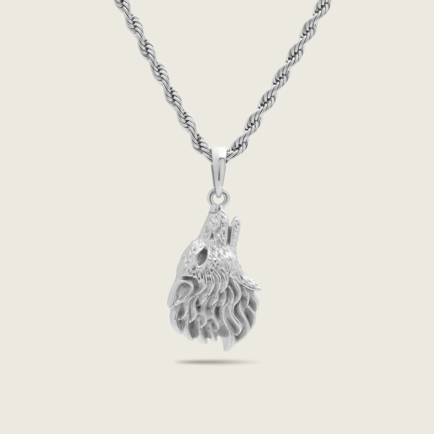 Silver Wolf Necklace