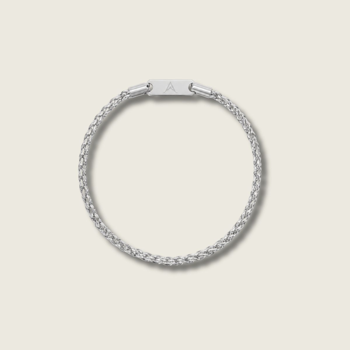 3mm Silver Wheat Bracelet