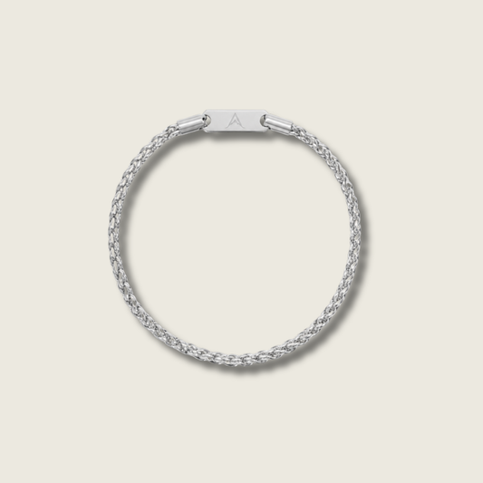 3mm Silver Wheat Bracelet