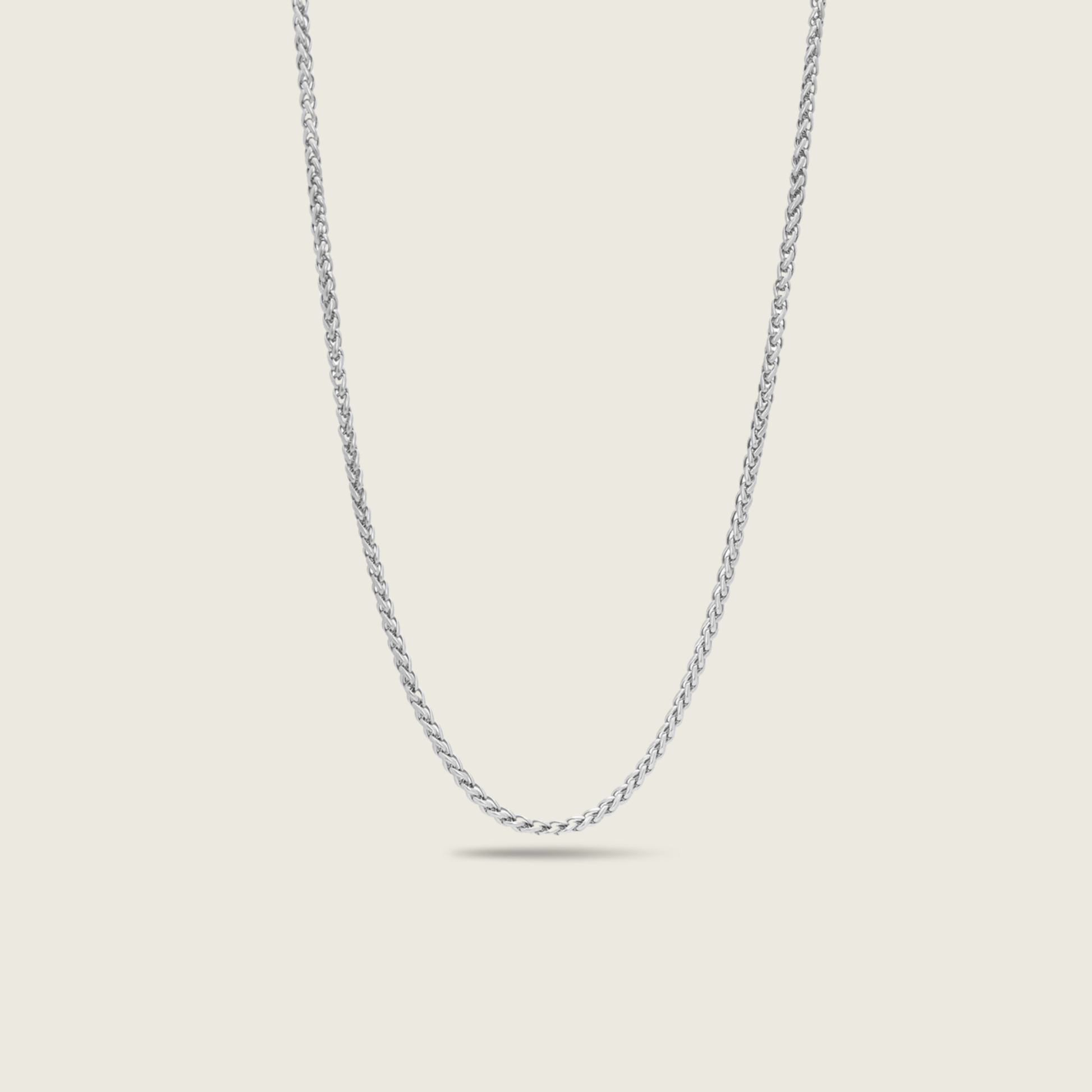 3mm Silver Wheat Chain