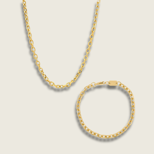 3mm Gold Wheat Set