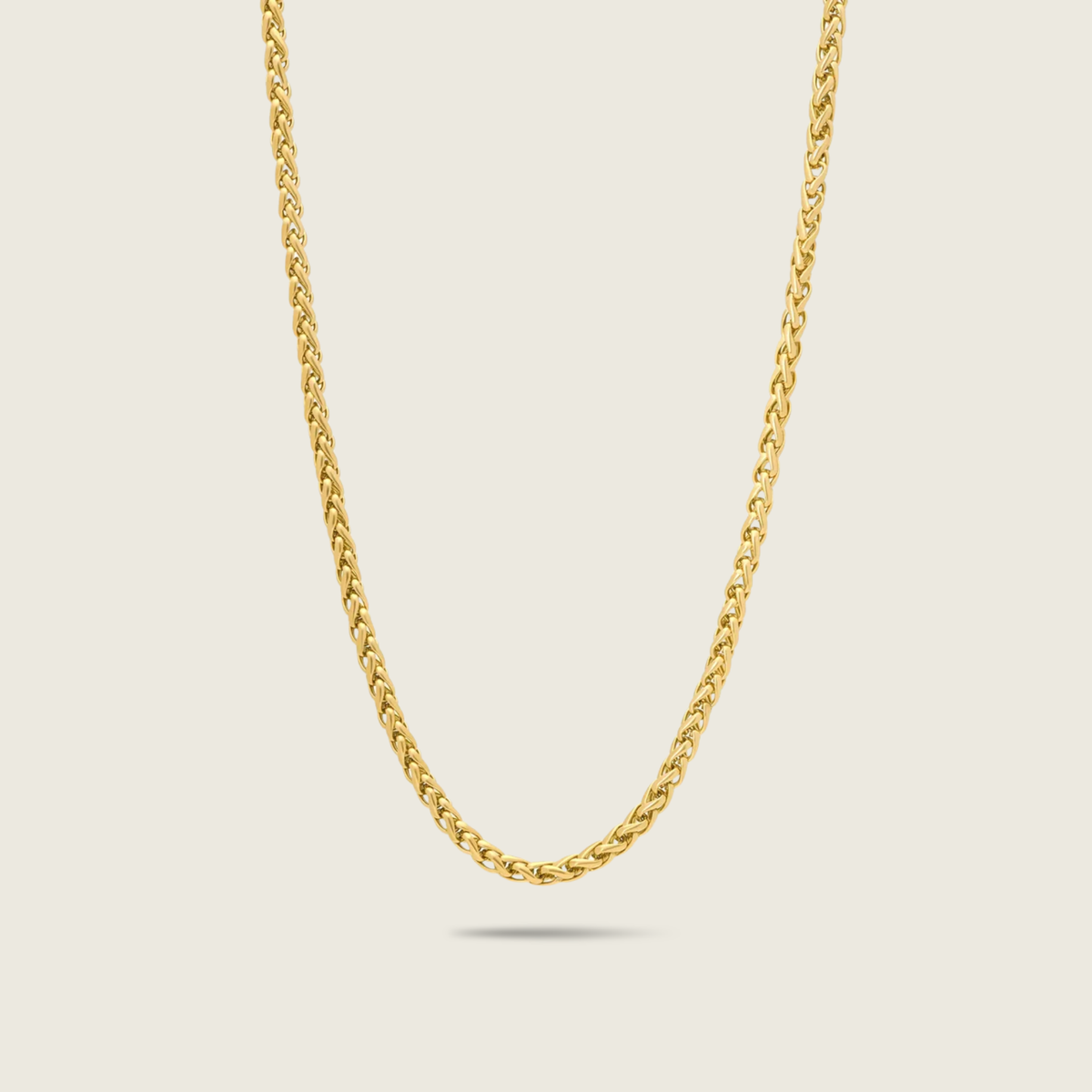 5mm Gold Wheat Chain