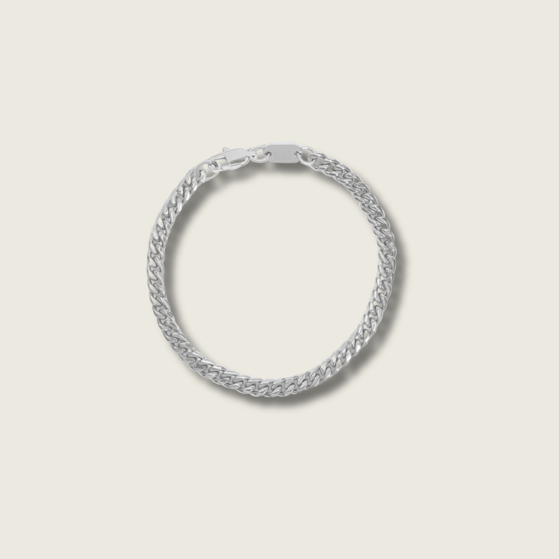 8mm Silver Miami Cuban Bracelet