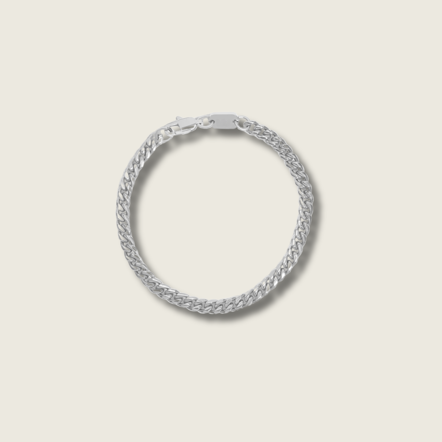 3mm Silver Wheat Bracelet