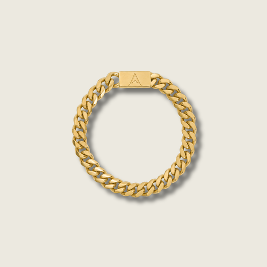8mm Gold Miami Cuban Bracelet