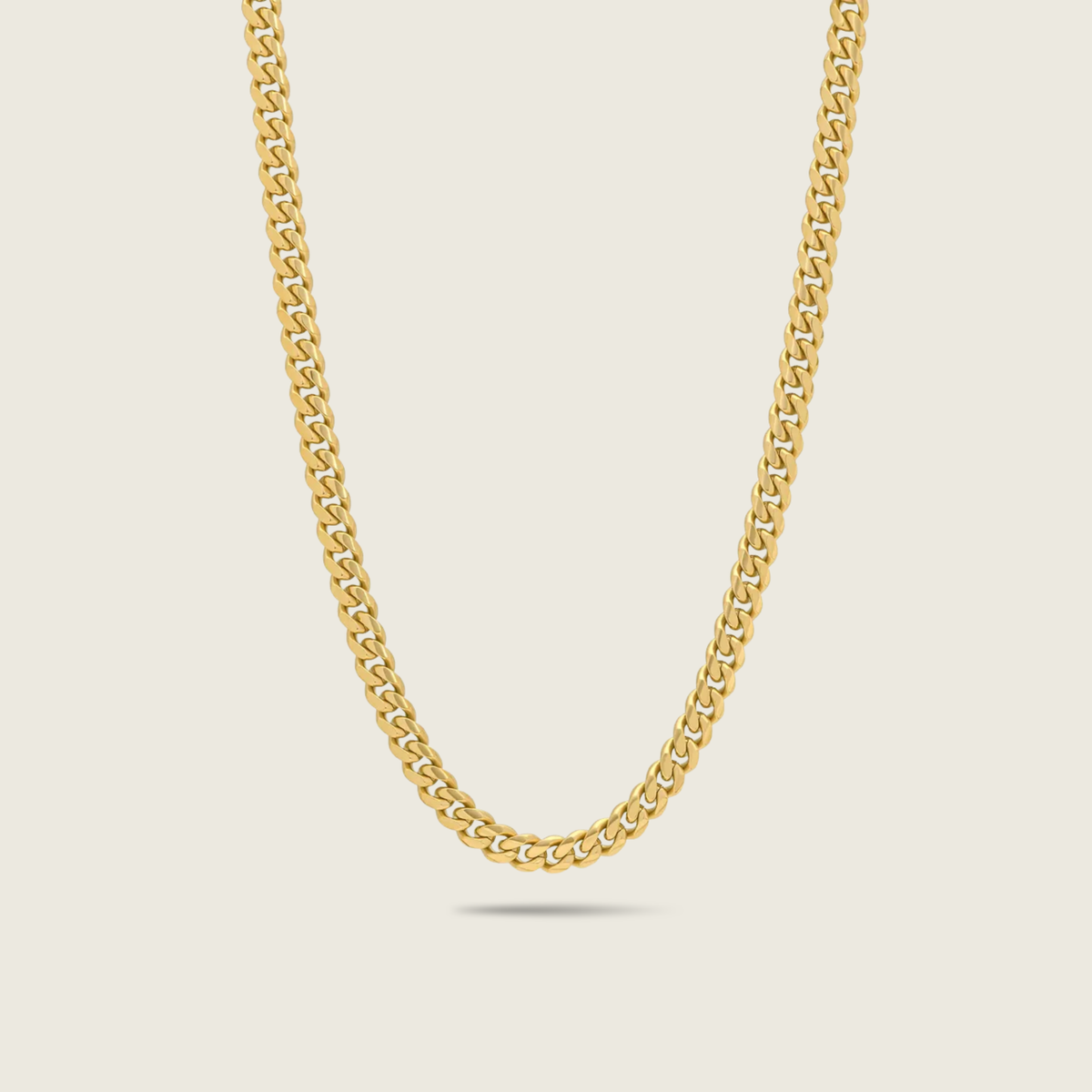 8mm Gold Miami Cuban Chain