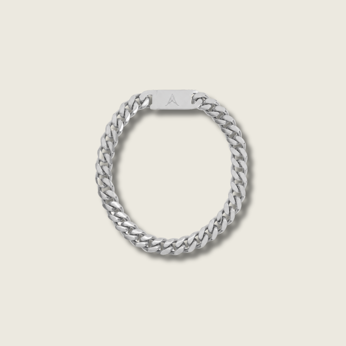 8mm Silver Miami Cuban Bracelet
