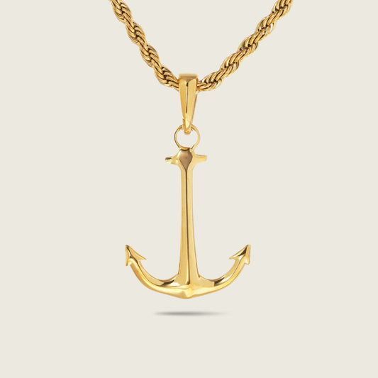 Gold Anchor Necklace