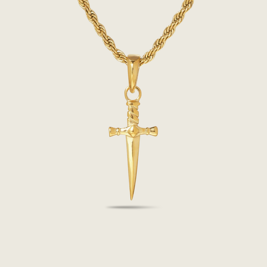 Gold Dagger Necklace