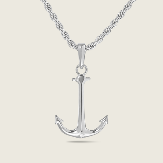 Silver Anchor Necklace