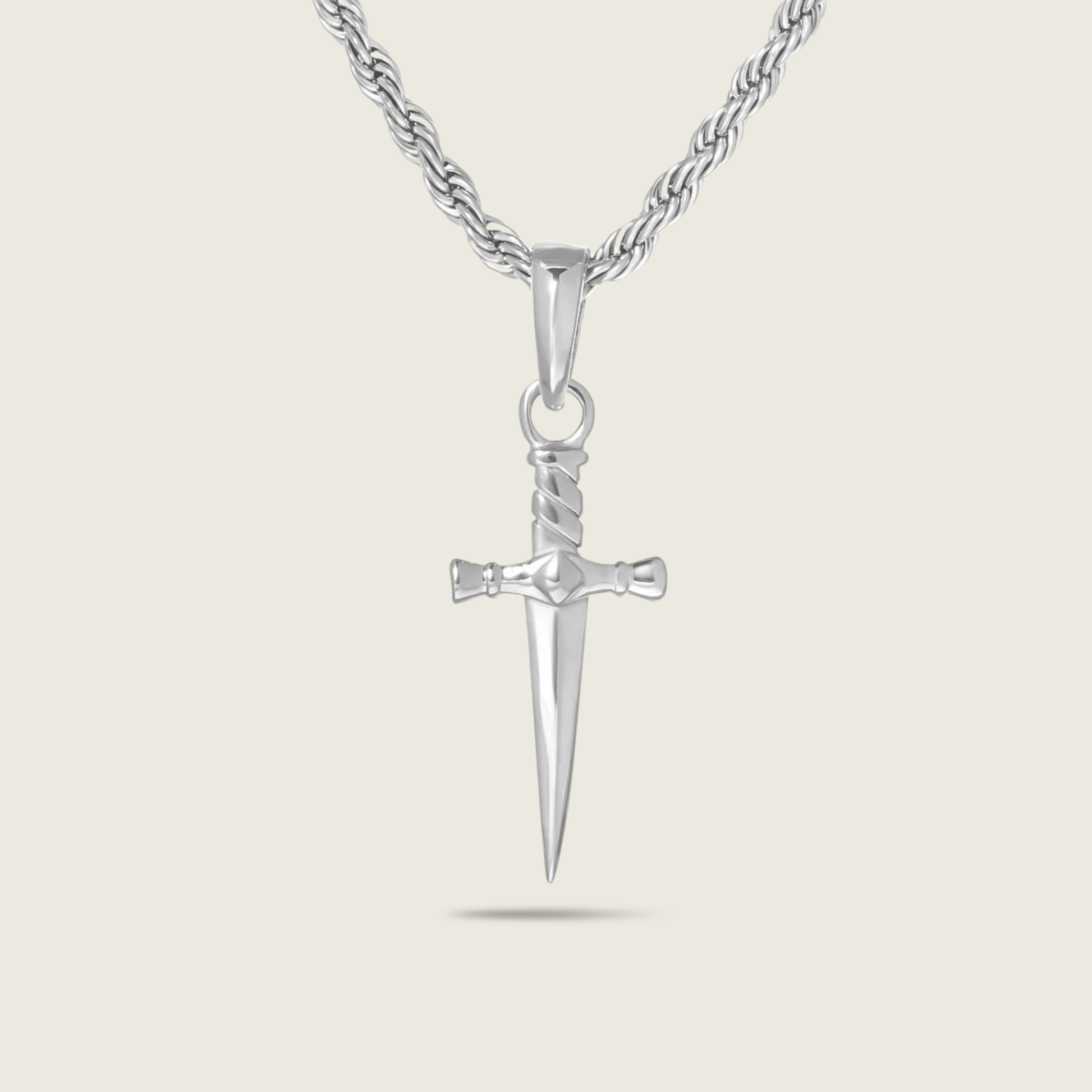 Silver Dagger Necklace