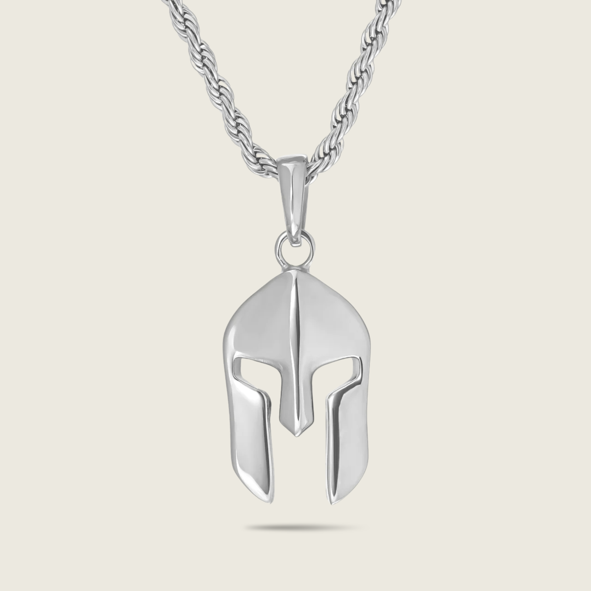 Silver Spartan Necklace