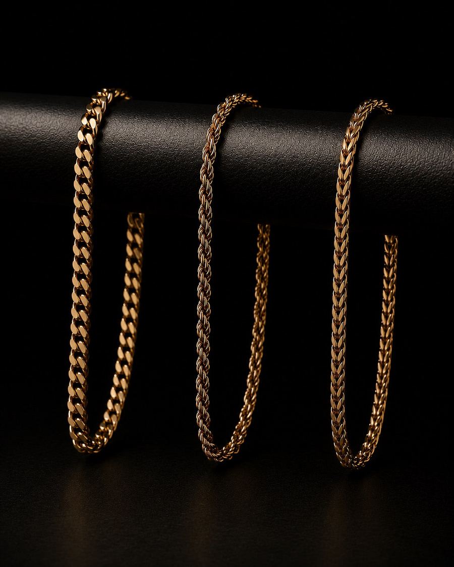 ASCND 18K gold plated finish — feature row